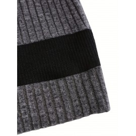 [Chic Plus Size Dress] Plus Size Women's Casual Chic Long Sleeve Dress - Stretchy Office to Party Outfit, Flattering Fit for Everyday & Formal Events, Machine Washable Fall/Spring Attire, Comfortable Material, Versatile Fashion