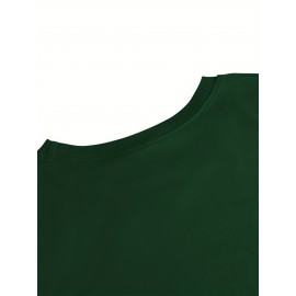 Women's Green Motivational Quote T-Shirt - 