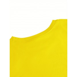 Floral Cross Print Women's Long Sleeve Crew Neck T-Shirt - 