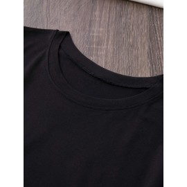 Women's Casual Short Sleeve T-Shirt - Vibrant Purple with White Spanish Scripture Letter Print (Isaiah 30:5), 100% Polyester Knit, Lightweight 180g All-Season Top, Machine Washable