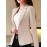 Women's Elegant Slim-Fit Long Sleeve Single-Breasted Blazer Jacket - Solid Color X-Silhouette Tailored Office & Casual Coat, Machine Washable for Spring Summer Fall, Professional Attire, Sleek Silhouette, Polished Finish, Stylish Coat, Business Attire